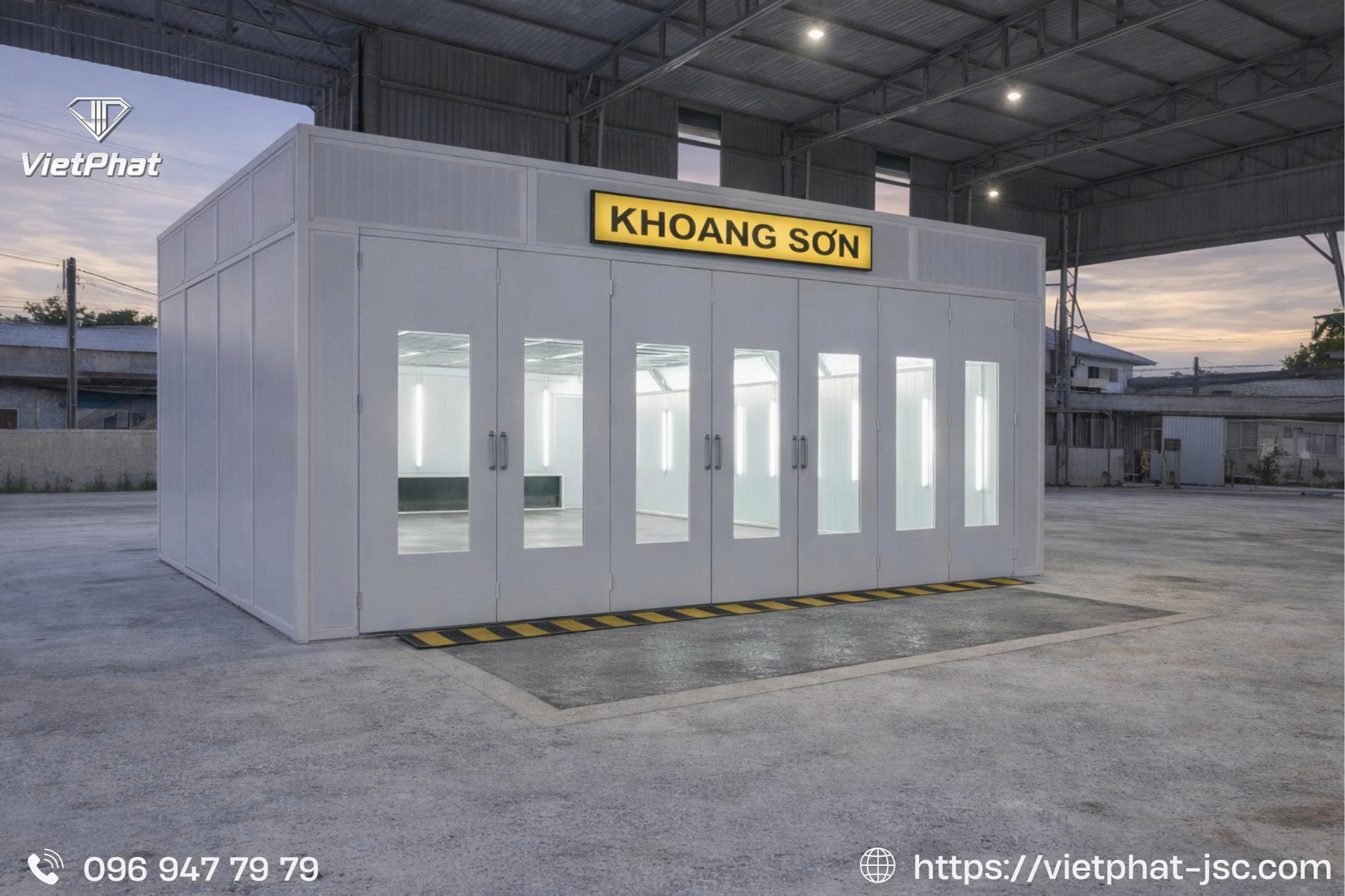 Việt Phát – Thi công khoang sơn công nghiệp hiện đại, đạt chuẩn chất lượng cao