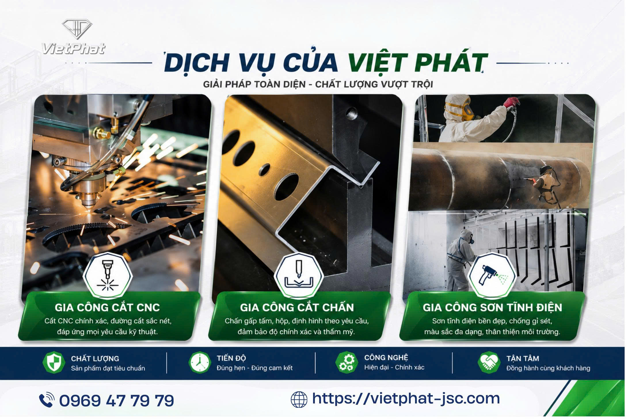 VIỆT PHÁT – GIẢI PHÁP GIA CÔNG CƠ KHÍ TOÀN DIỆN, CHẤT LƯỢNG VƯỢT TRỘI